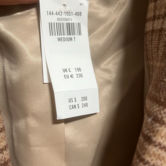 Abercrombie & Fitch Plaid Blazer in Brown and Tan - Picture 5 of 6